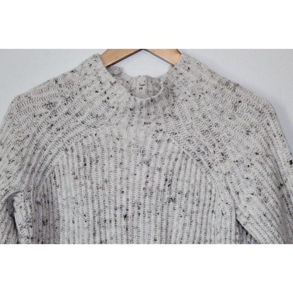Madewell Donegal Northfield Mockneck Sweater Ivory Women's Size Small H13899 - Picture 5 of 11